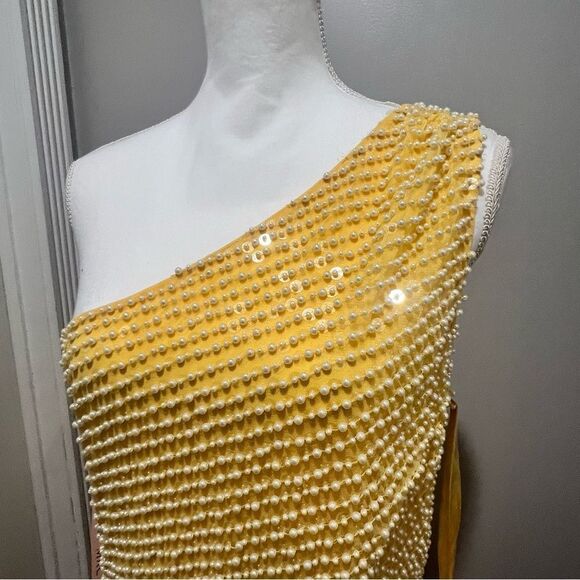 Mac Duggal style 93741 One Shoulder High Low Dress  size 14 NWT - Picture 9 of 16